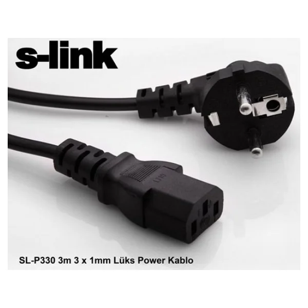 S-Link Sl-P330 3 M Güç Kablosu - Görsel 5
