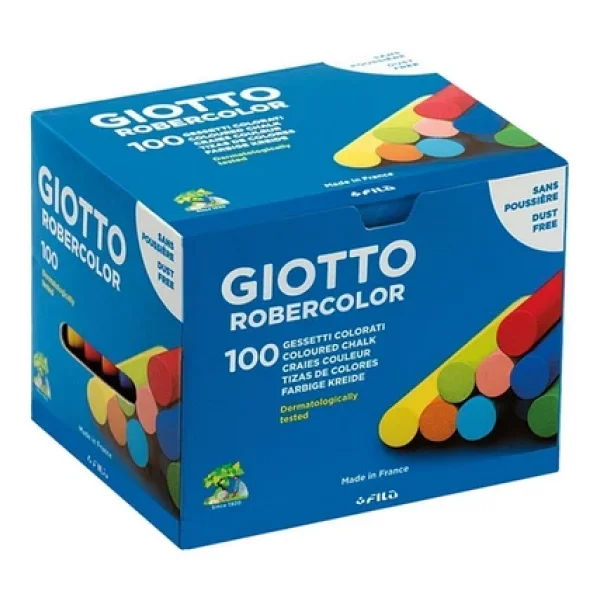 Giotto Robercolor Tozsuz 100'lü Renkli Tebeşir - Görsel 4
