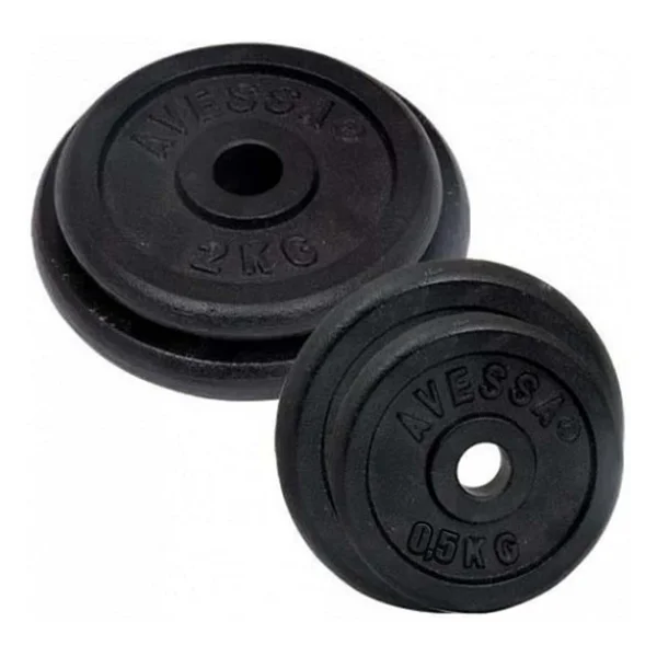 Avessa 15 Kg Siyah Plaka Ağırlık Bar Plakası Avs-Siyahpalak015kg - Görsel 3
