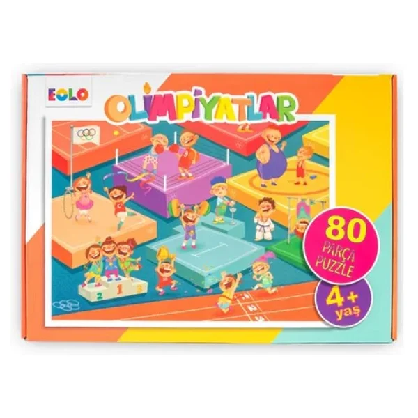 Eolo Olimpiyatlar 80 Parça Yer Puzzle - Görsel 6