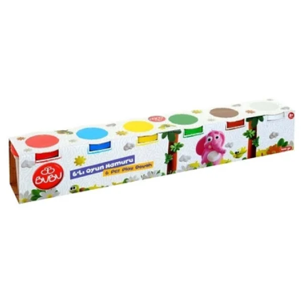 Bubu 6'lı Büyük Oyun Hamuru 6x100 Gr Oh0007 - Görsel 4