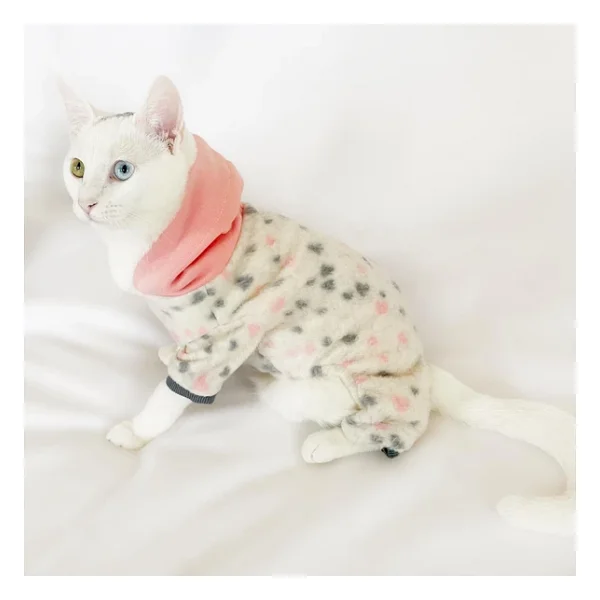 Softie Spotty Pink Kedi Tulumu Kedi Kıyafeti - Görsel 9