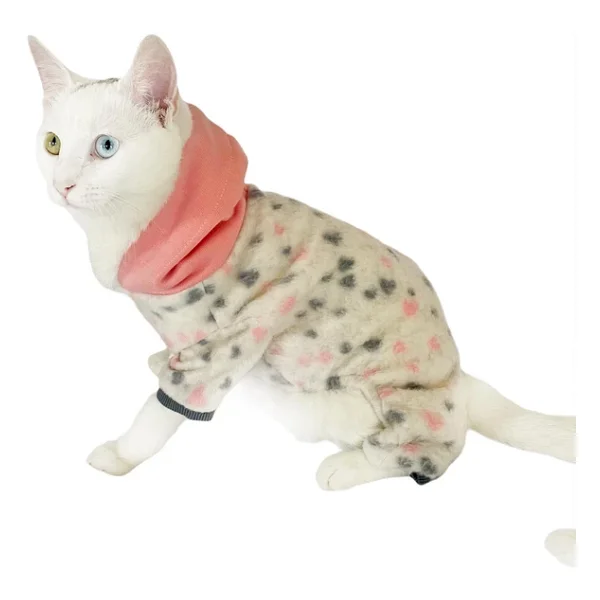 Softie Spotty Pink Kedi Tulumu Kedi Kıyafeti - Görsel 4