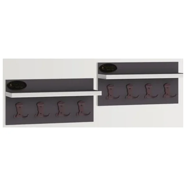 Kenzlife Elbise Askılığı Karayemiş2 Gri 26x076x12 Vestiyer Portmanto Askı Askılık 8 Adet Askı - Görsel 6