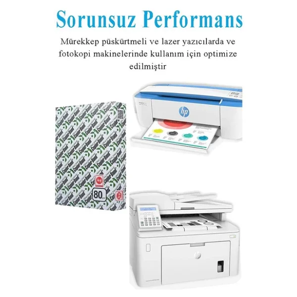Copier Bond A3 80 Gr 1000 Yaprak 2'li Paket Fotokopi Kağıdı - Görsel 5
