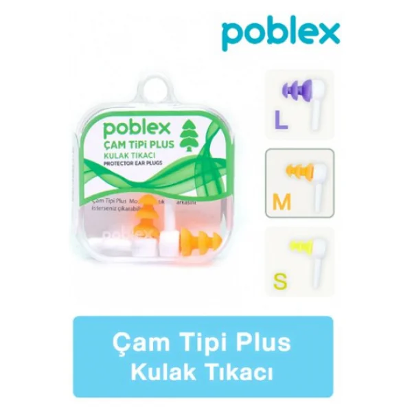 Poblex Çam Tipi Plus Orta Boy (M) Kulak Tıkacı - Görsel 4