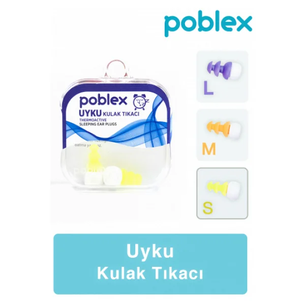 Poblex Küçük Boy (S) Uyku Kulak Tıkacı - Görsel 3