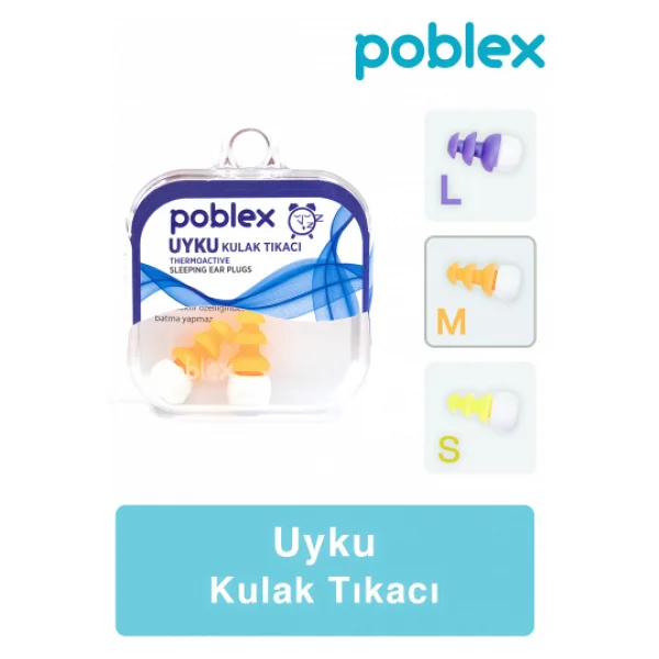 Poblex Orta Boy (M) Uyku Kulak Tıkacı - Görsel 3