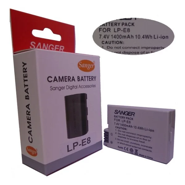 Sanger Lp-E8, Canon Eos 700d Fotoğraf Makinesi İçin, Lion Batarya - Görsel 3
