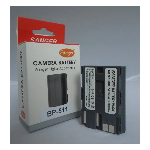 Sanger Bp511 Kamera Bataryası, Canon Bp511 Batarya - Görsel 3
