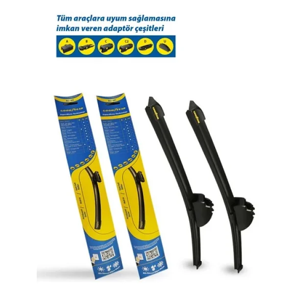 Goodyear Fiat Fiorino Supermute 2'li Muz Silecek Takımı 2007-2022 Mınıvan (650mm+480mm) - Görsel 7