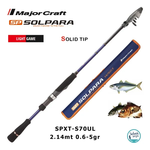 Major Craft Solpara Spxt-S70ul 2.14mt 0.6-5gr Teleskopik Lrf Kamış - Görsel 4