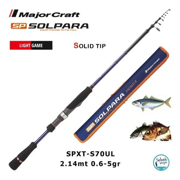 Major Craft Solpara Spxt-S70ul 2.14mt 0.6-5gr Teleskopik Lrf Kamış - Görsel 3