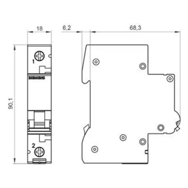 Siemens 5sl6140-7ya 1x40a C Serisi 6ka Otomatik Sigorta - Görsel 8