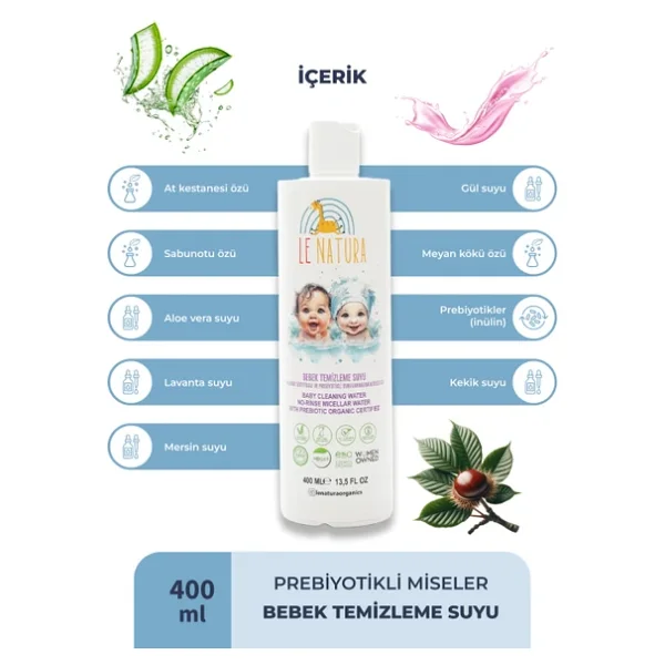 Le Natura Durulama Gerektirmeyen Temizleme Sıvısı 400 Ml - Görsel 6