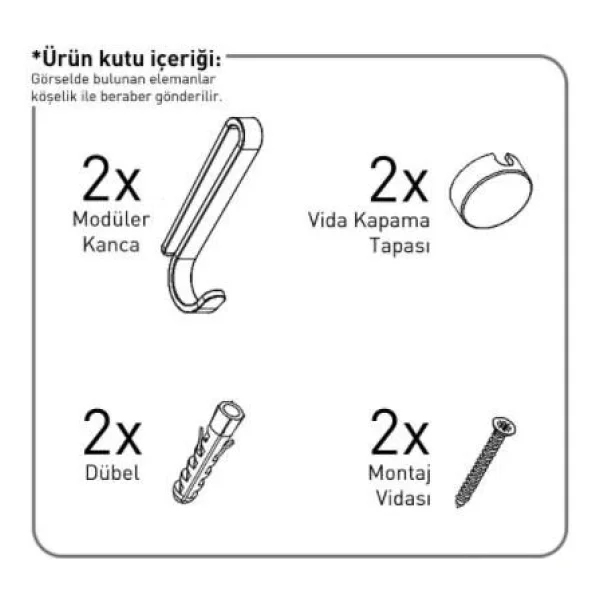 Geseus Üç Katlı Kancalı Banyo Köşe Rafı Mat Siyah Es076h - Görsel 8