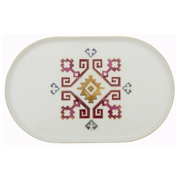Porland Arabesque Serisi 32 Cm Kayık Tabak - Görsel 6
