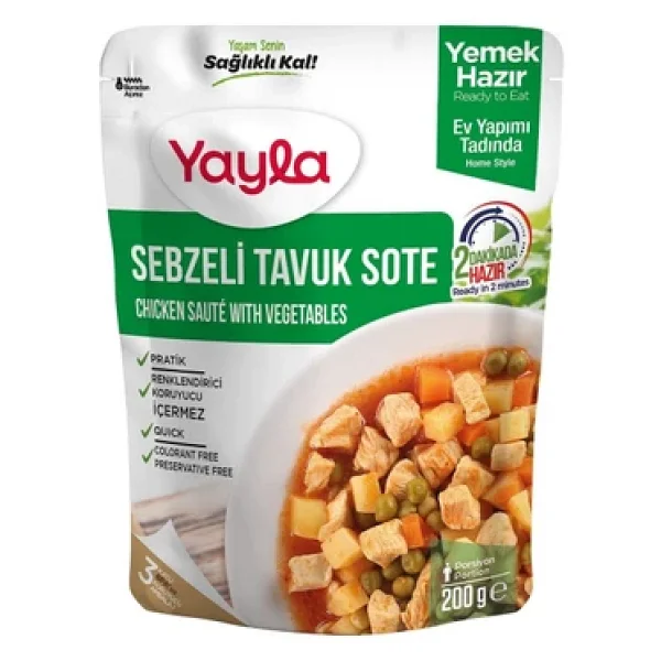 Yayla Sebzeli Tavuk Sote 200 Gr - Görsel 8
