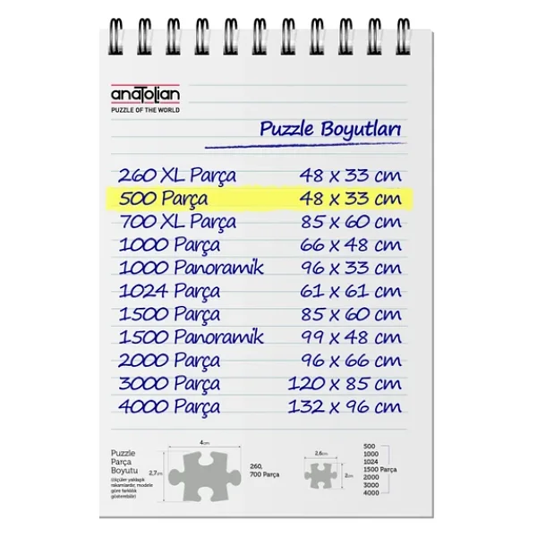 Anatolian Noel 500 Parça Puzzle 3638 - Görsel 9