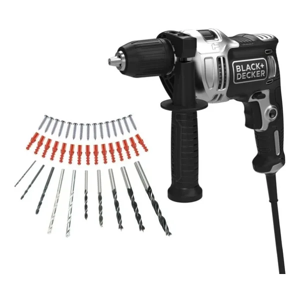 Black+Decker Beh71a40sk-Qs Silver 710 W Darbeli Matkap - Görsel 6