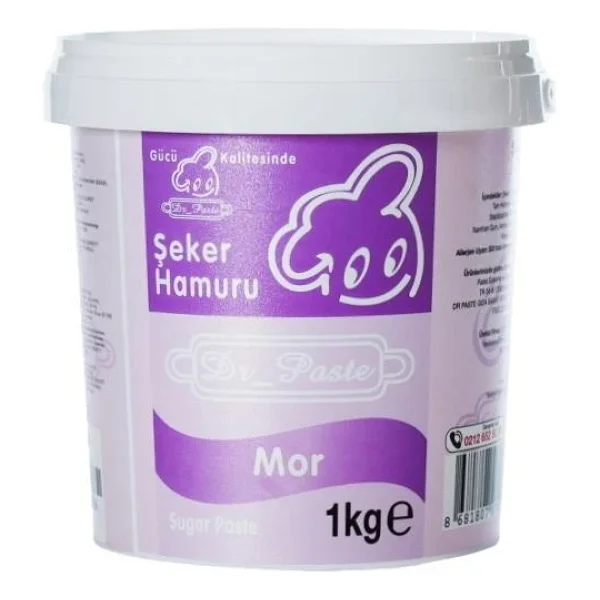 Dr. Paste Mor 1 Kg Şeker Hamuru - Görsel 3