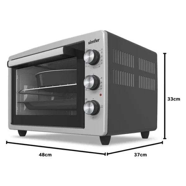 Simfer 3426 Inox 34 lt Midi Fırın - Görsel 8