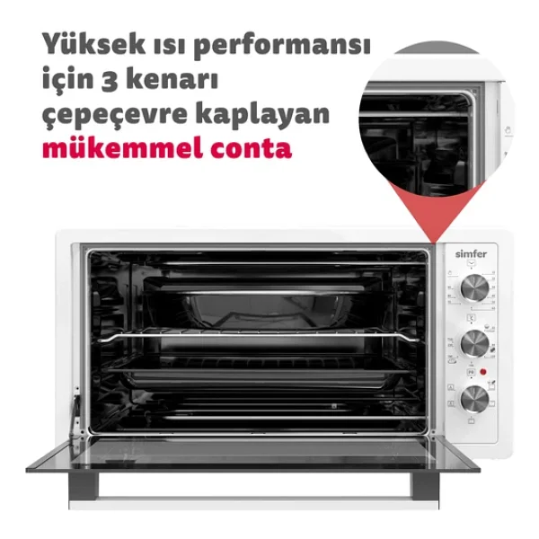 Simfer 3426 Inox 34 lt Midi Fırın - Görsel 6