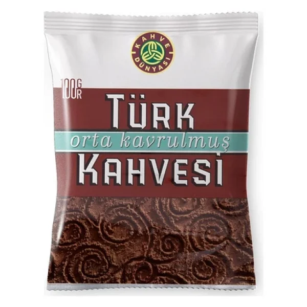 Kahve Dünyası Orta Kavrulmuş Türk Kahvesi 100 Gr 12'li - Görsel 3