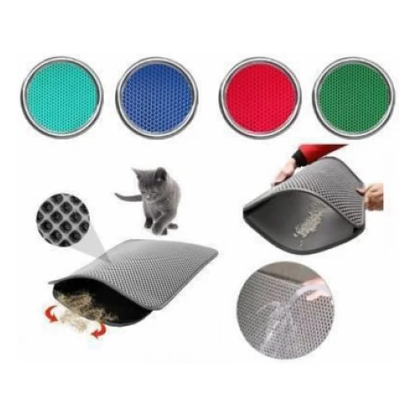 Elekli Kedi Tuvalet Önü Paspası 60x45cm - Görsel 4