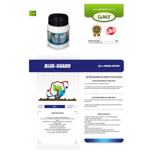 Gmt Blue-Guard Sivi Asi Ve Budama Macunu 1 Kg - Görsel 2