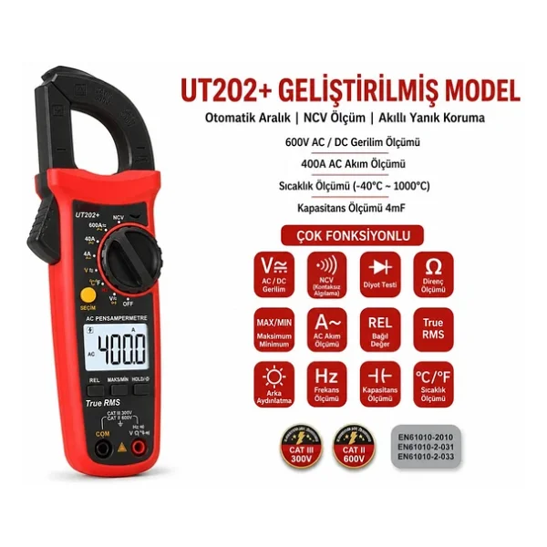 Uni-T Ut202 Dijital Pens Ampermetre - Görsel 6