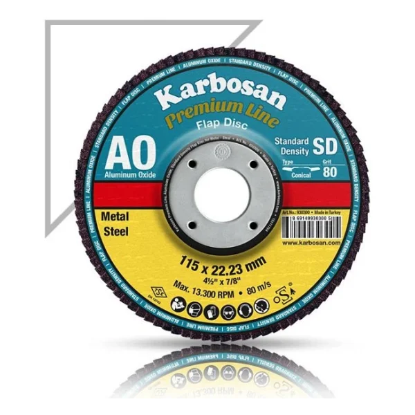 Karbosan Flap Disk Zımpara 115 Mm 40 Kum - Görsel 2