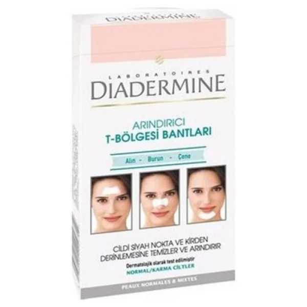 Diadermine T-Bölgesi Arındırıcı 6'lı Yüz Temizleme Bandı - Görsel 4
