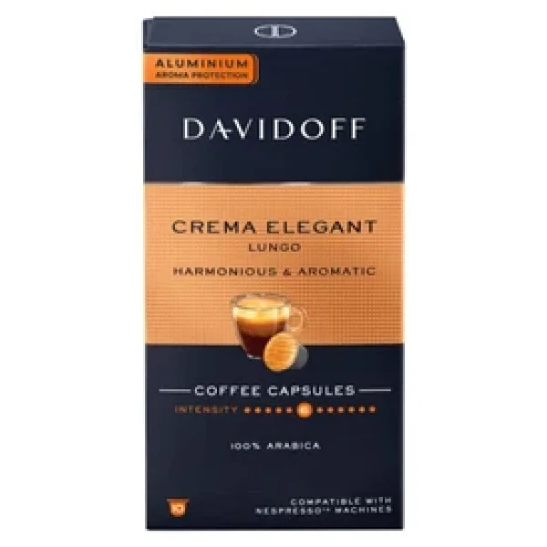 Davidoff Crema Elegant Lungo Harmonious Ve Aromatic Kapsül Kahve 10'lu - Görsel 4
