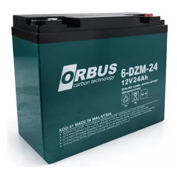 Orbus 12v 24 Amper (Dik) Elektrikli Bisiklet Aküsü 4'lü Paket - Görsel 2