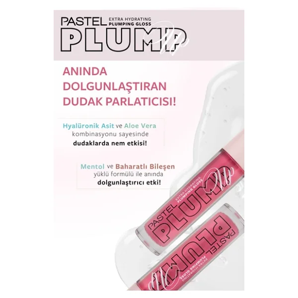 Pastel Plump Up Extra Hydrating Dolgunlaştırıcı 211 Pink Petal Dudak Parlatıcısı - Görsel 6
