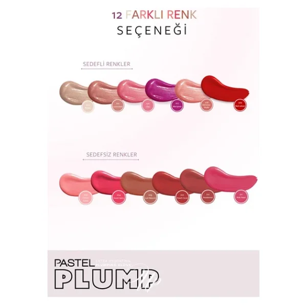 Pastel Plump Up Extra Hydrating Dolgunlaştırıcı 211 Pink Petal Dudak Parlatıcısı - Görsel 8