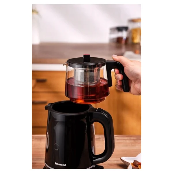 Homend Royaltea 1744H 1800 W Cam Demlikli Çay Makinesi - Görsel 2