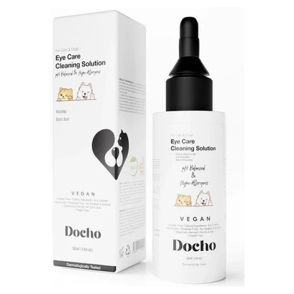 Docho Kedi Ve Köpekler İçin 50 Ml Göz Temizleme Ve Bakım Solüsyonu - Görsel 4