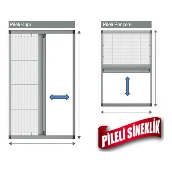 Pileli Sineklik Kapı Sineklik Pilse Sineklik - Görsel 3