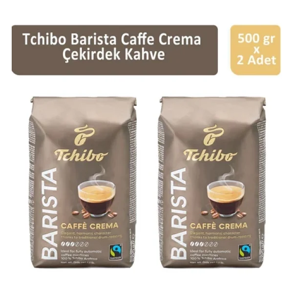 Tchibo Barista Caffe Crema Çekirdek Kahve 500 Gr 2'li - Görsel 3