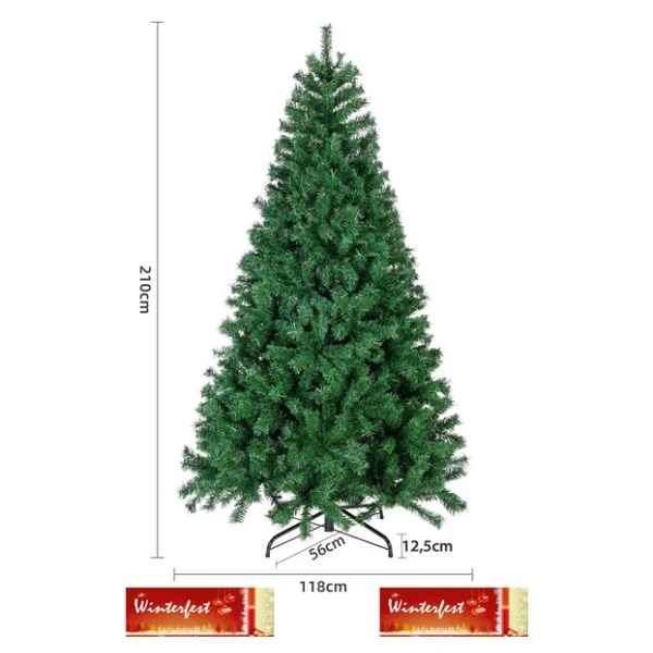 Winterfest Demir Ayaklı 800 Dal 210 Cm Yılbaşı Ağacı - Görsel 5