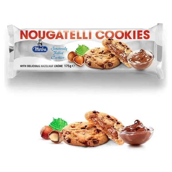 Merba Nougatelli Cookies 175 Gr - Görsel 6