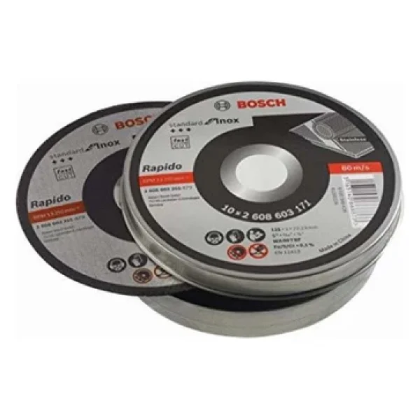 Bosch 125x1.0mm Standard For Inox Rapido 10'lu Kesici Disk - 2608603255 - Görsel 3