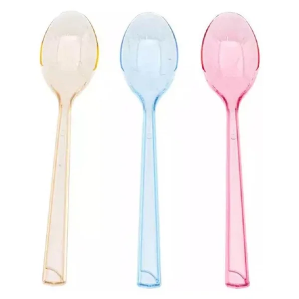 Plastik Şeffaf Sarı Sup Kaşık - Tatlı Dondurma Kaşığı - 12.5 Cm. - 50 Adetlik 3 Paket - Görsel 7