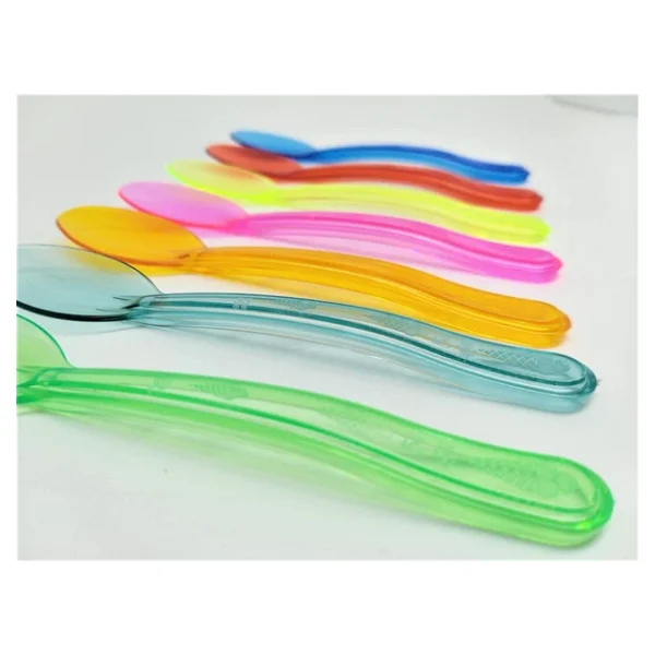 Plastik Şeffaf Sarı Sup Kaşık - Tatlı Dondurma Kaşığı - 12.5 Cm. - 50 Adetlik 3 Paket - Görsel 6