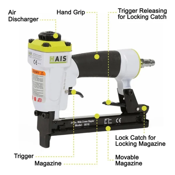 Hais 8016 Havalı Zımba Çakma Makinesi - Görsel 5
