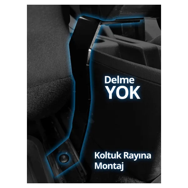 S-Dizayn Peugeot 207 Kol Dayama Kolçak Çelik Ayaklı Abs Gri 2006-2014 A+Kalite - Görsel 7