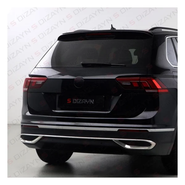 S-Dizayn Vw Tiguan Krom Egzoz Görünümü Difüzör 3 Parça 2020-2024 A+Kalite - Görsel 9