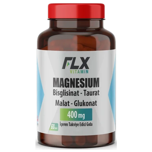 Flx Magnezyum Elementleri Complex 400 Mg 60 Tablet - Görsel 7